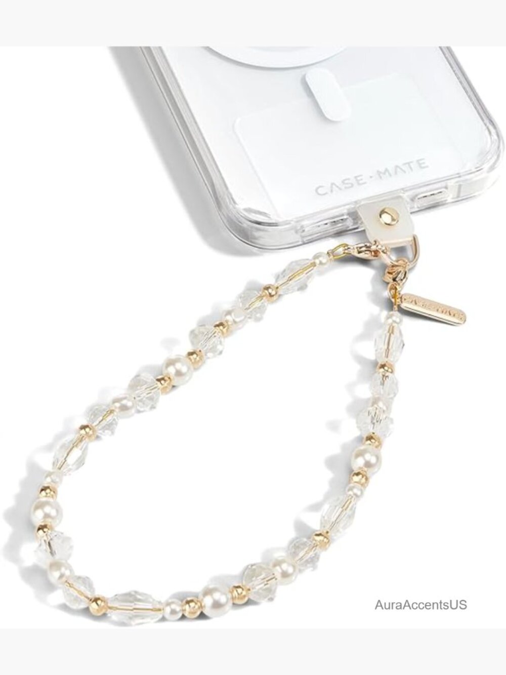 Beaded Phone Charm Detachable Wrist Strap Anti-Theft Hands-Free